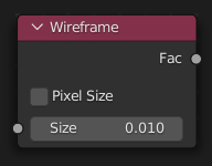 Wireframe ノード。