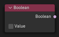 Boolean(ブーリアン)ノード。