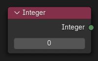 Integer(整数)ノード。