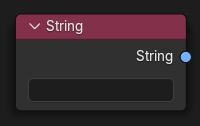 String(文字列)入力ノード。