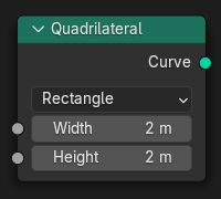 Quadrilateral(四角形)ノード。