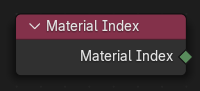 Material Index(マテリアルインデックス)ノード。