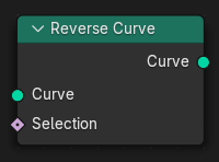 Reverse Curve(カーブ反転)ノード。