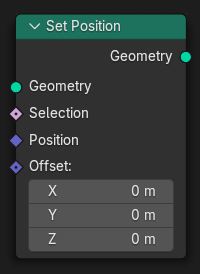 Set Position(位置設定)ノード。