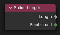 Spline Length(スプライン長さ)ノード。