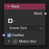 Mask(マスク)ノード。