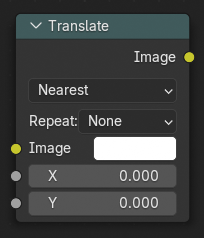 Translate(移動)ノード。