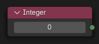 Integer(整数)ノード。