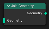 Join Geometry(ジオメトリ統合)ノード。