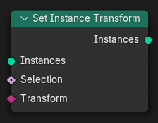 Set Instance Transform node.