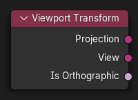 Viewport Transform node.