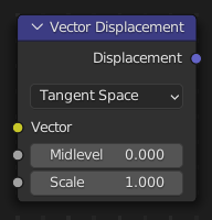 Vector Displacement ノード。