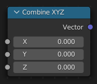 Combine XYZ(XYZ合成)ノード。