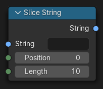 Slice String node.