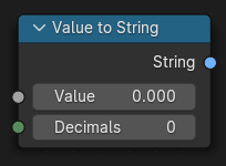Value to String node.