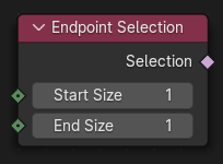 Endpoint Selection(端を選択)ノード。
