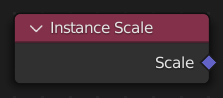 Instance Scale(インスタンススケール)ノード。