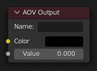 AOV Output ノード。