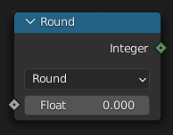 Float To Integer Node.