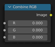 Combine RGB Node.