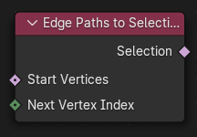 Edge Paths to Selection Node.
