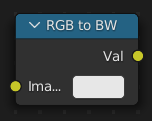 RGB to BW Node.