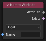 Named Attribute node.