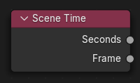 Scene Time node.