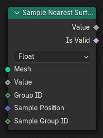 Sample Nearest Surface node.