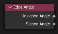 Nó Edge Angle Node.
