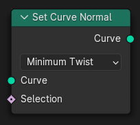 Set Curve Normal node.