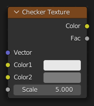 Узел Checker Texture.