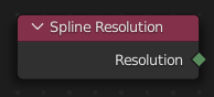 Узел Spline Resolution.