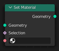 Set Material node.