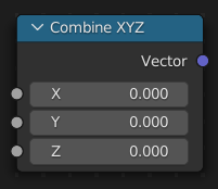 Нода ":abbr:`Комбинировать XYZ (Combine XYZ)`".