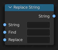 Нода ":abbr:`Заменить строку (Replace String)`".