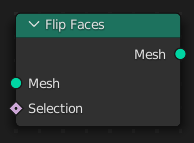 Нода ":abbr:`Перевернуть грани (Flip Faces)`".
