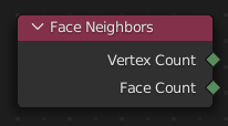 Узел Face Neighbors.