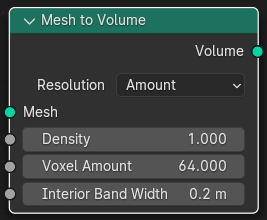 Mesh to Volume node.