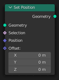 Узел Set Position.