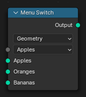 Menu Switch Node.