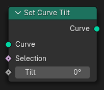 Узел Set Curve Tilt.