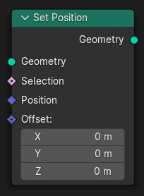 Узел Set Position.