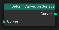 Нода Deform Curves on Surface (деформировать кривые на поверхности).