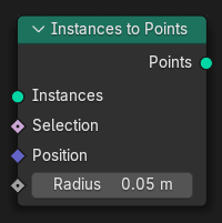 Instances to Points node.