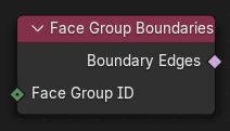 Face Group Boundaries node.