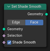 Set Shade Smooth node.
