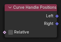 Нода ":abbr:`Положение ручек кривой (Curve Handle Positions)`".