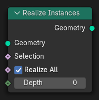 Нода ":abbr:`Реализовать экземпляры (Realize Instances)`".