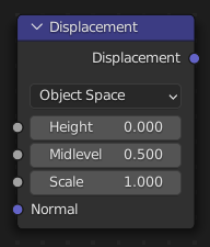 Нода ":abbr:`Смещение (Displacement)`".